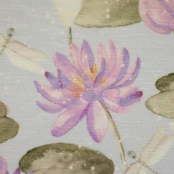Viskosejersey Water Lilies by Christiane Zielinski von Swafing